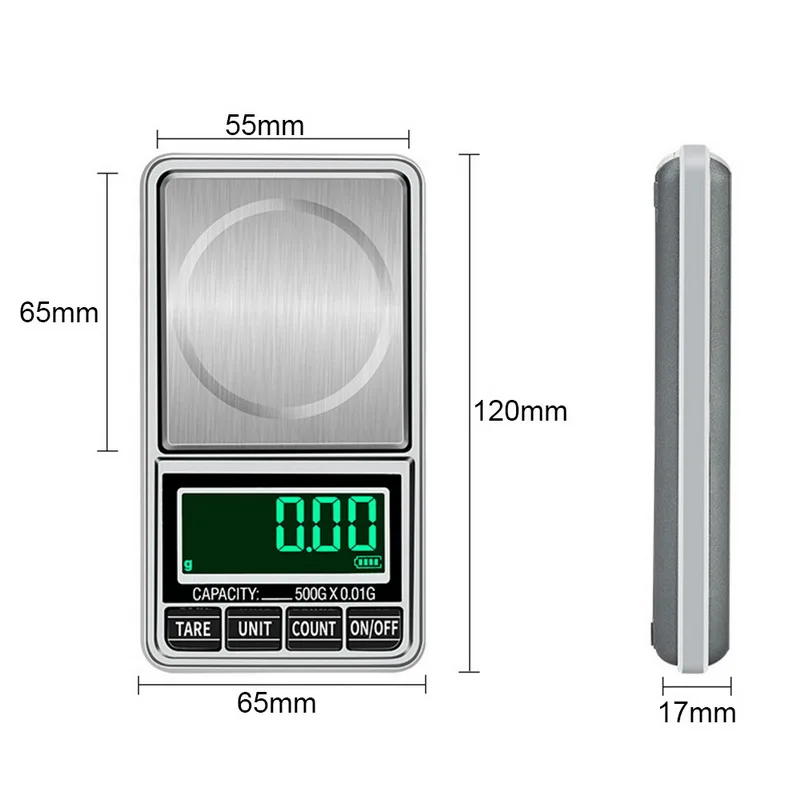 Urijk мини Высокие Точные карманные весы 0,01 г/0,1 г светодиодный цифровые весы для золотых ювелирных изделий баланс веса Карманные ювелирные весы