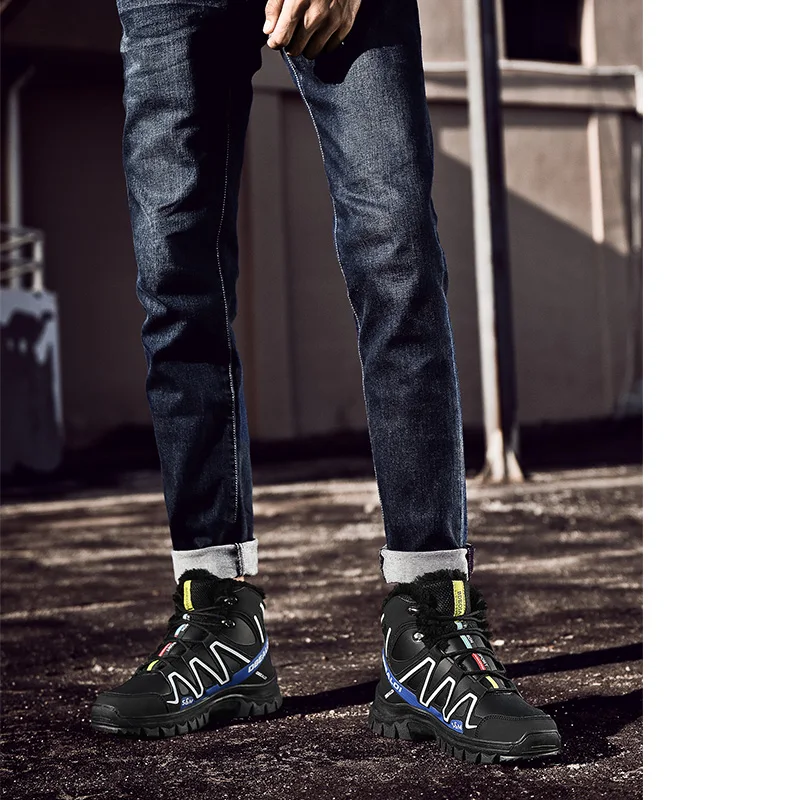 Winter Warm Fur Male Shoes For Men Adult Casual Sneakers Comfortable outdoor Popular cotton shoes