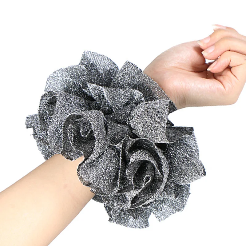 Muslim Women's Hair Scrunchie elastic girls hair ties islamic scrunchy Headwear lady Hair Bands Ring Hijab Scarf accessories women lady fashion elastic hair ring luxury pearls hair rubber bands rope headbands ties hair accessories for women