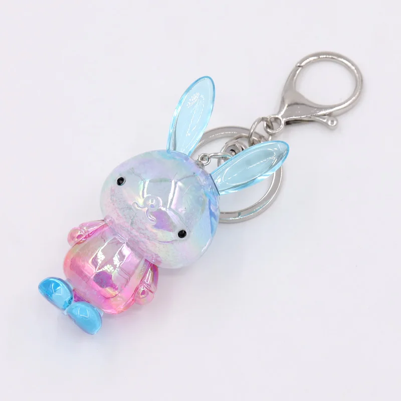 VONNOR yeni karikatür akrilik tavşan anahtarlık güzel çift arkadaşlar kadınlar için sevimli hediye anahtarlık çanta kolye araba anahtarlık