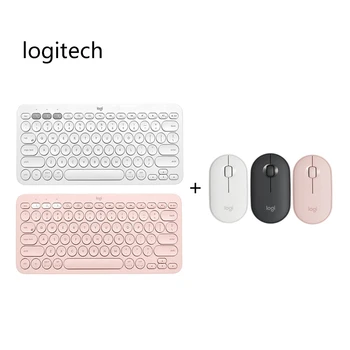 

Logitech K380 Bluetooth K400 Wireless Keyboard 1000DPI Pebble Wireless Bluetooth Mouse G102 Mouse for Laptop Tablet Smart Phone