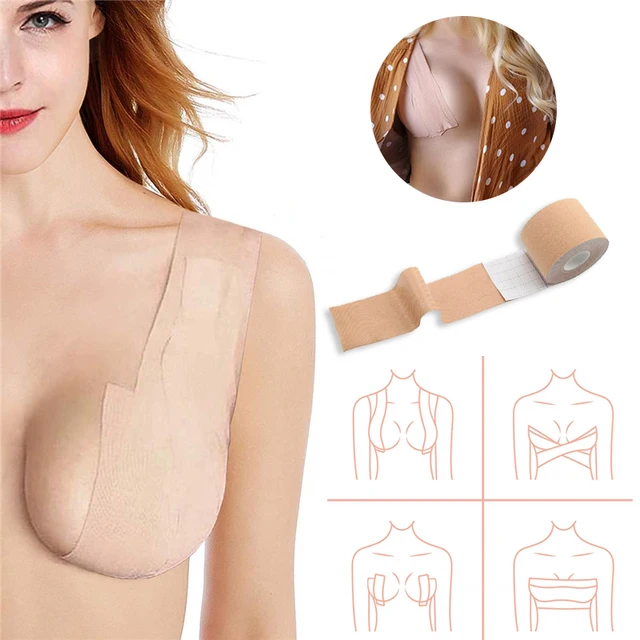 Dropshipping 5M Body Invisible Bra Women Boob Tape Nipple Cover DIY Breast Lift Tape Push Up Sticky Bra Lift Up Boob Tape 1 Roll 2