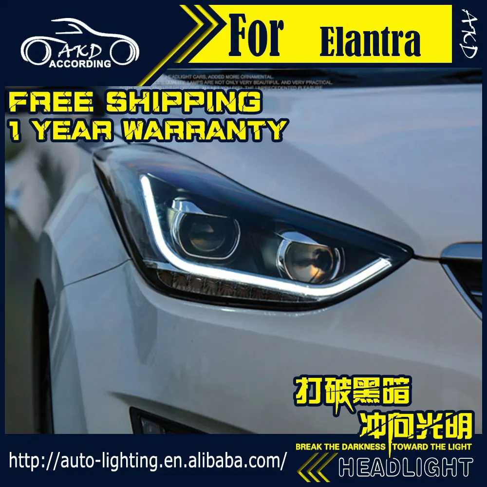 АКД стайлинга автомобилей фара для фары автомобиля Hyundai Elantra 2011 Элантра МД