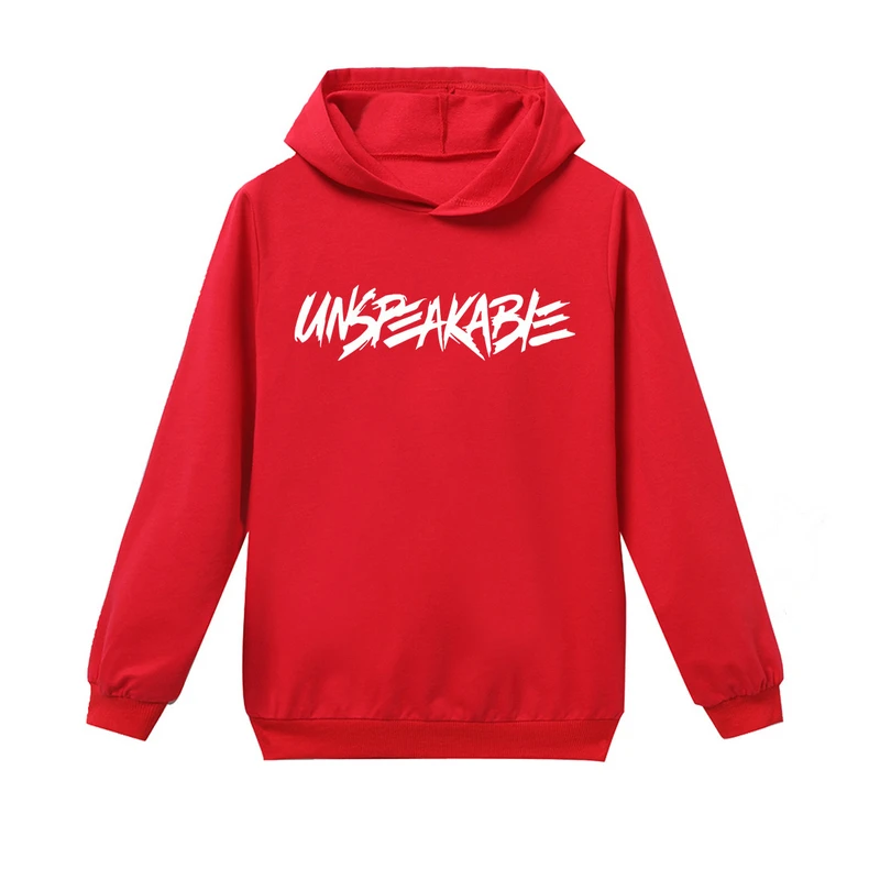 W1146Red Осенне-зимняя детская хлопковая футболка с длинными рукавами для мальчиков с героями мультфильма «несказанные легенды apex», «Алан Уокер» одежда с капюшоном - Цвет: W1146Red