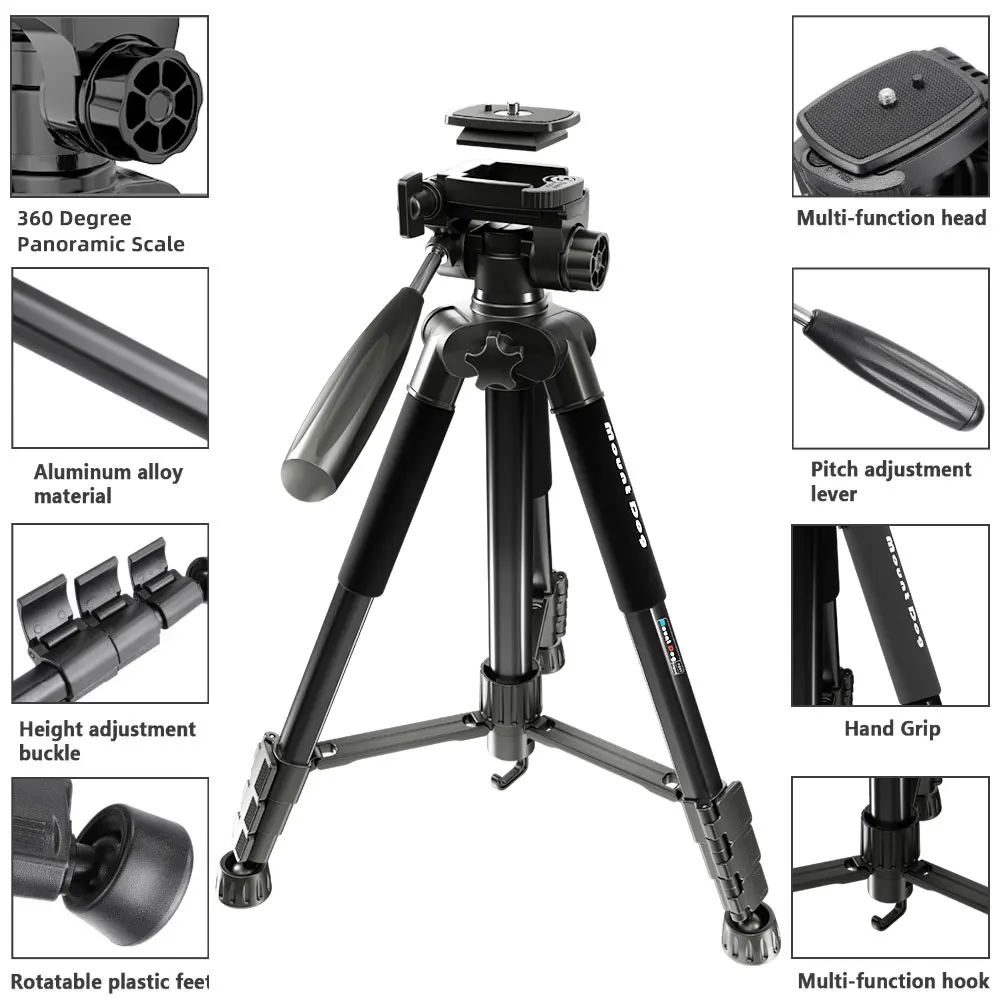 Mount Dog Профессиональный штатив для цифровой зеркальной камеры 70 ''штатив
