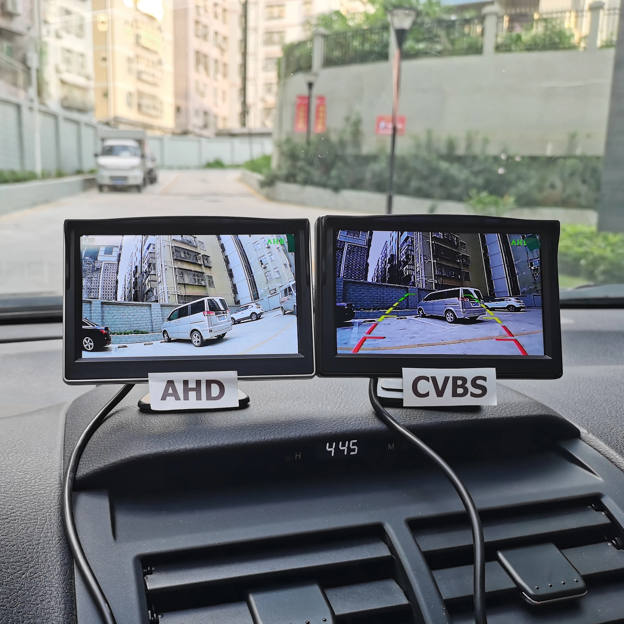 Car Display Monitor Display Car Parking Monitor DIYKIT 5inch IPS AHD Monitor 1920*1080P HD 170 Degree Starlight Night Vision Backup Camera Vehicle Reverse for Car SUV MPV RV