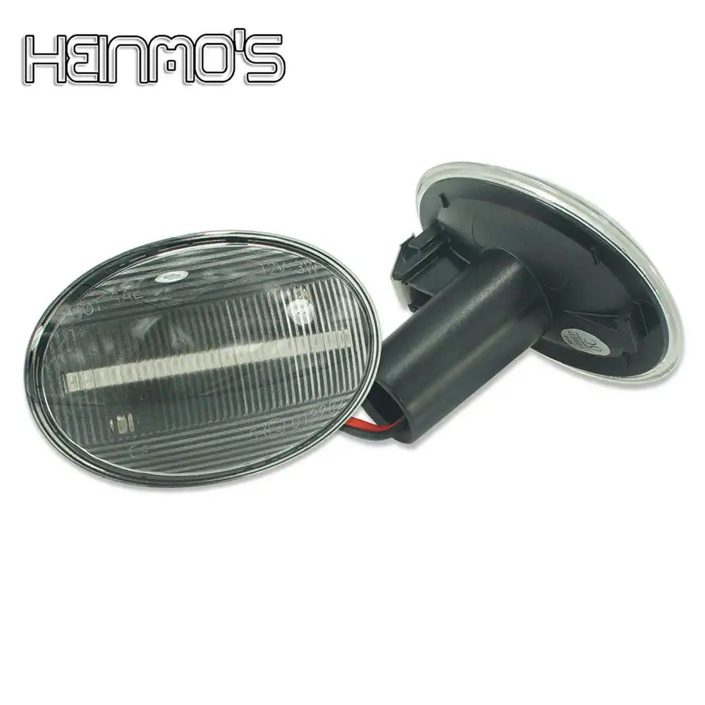 Светодиодный, боковой, габаритный фонарь для Mini Cooper R55 R56 R57 R58 R59 боковой повторитель светильник лампа для Mini Cooper R56 R57 R58 CL-R56-LSM-SM - Испускаемый цвет: White Lens