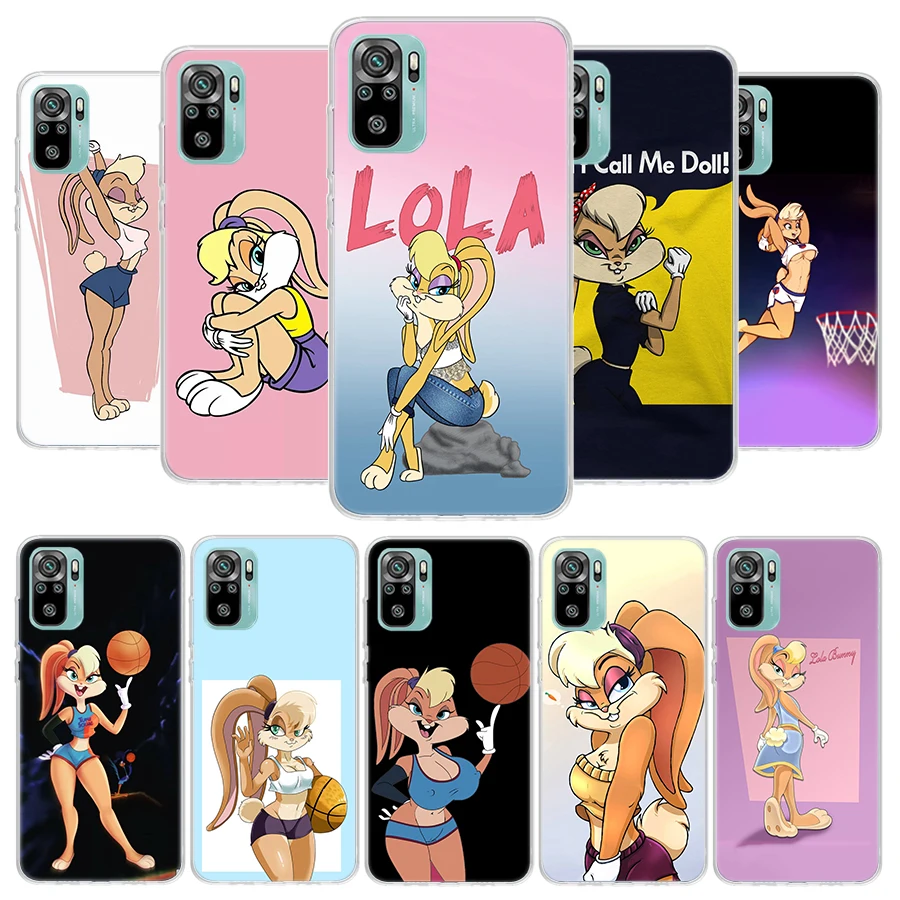 Lola Bunny Cartoon Cover Phone Case for Xiaomi Redmi Note 11 10 9 8 Pro