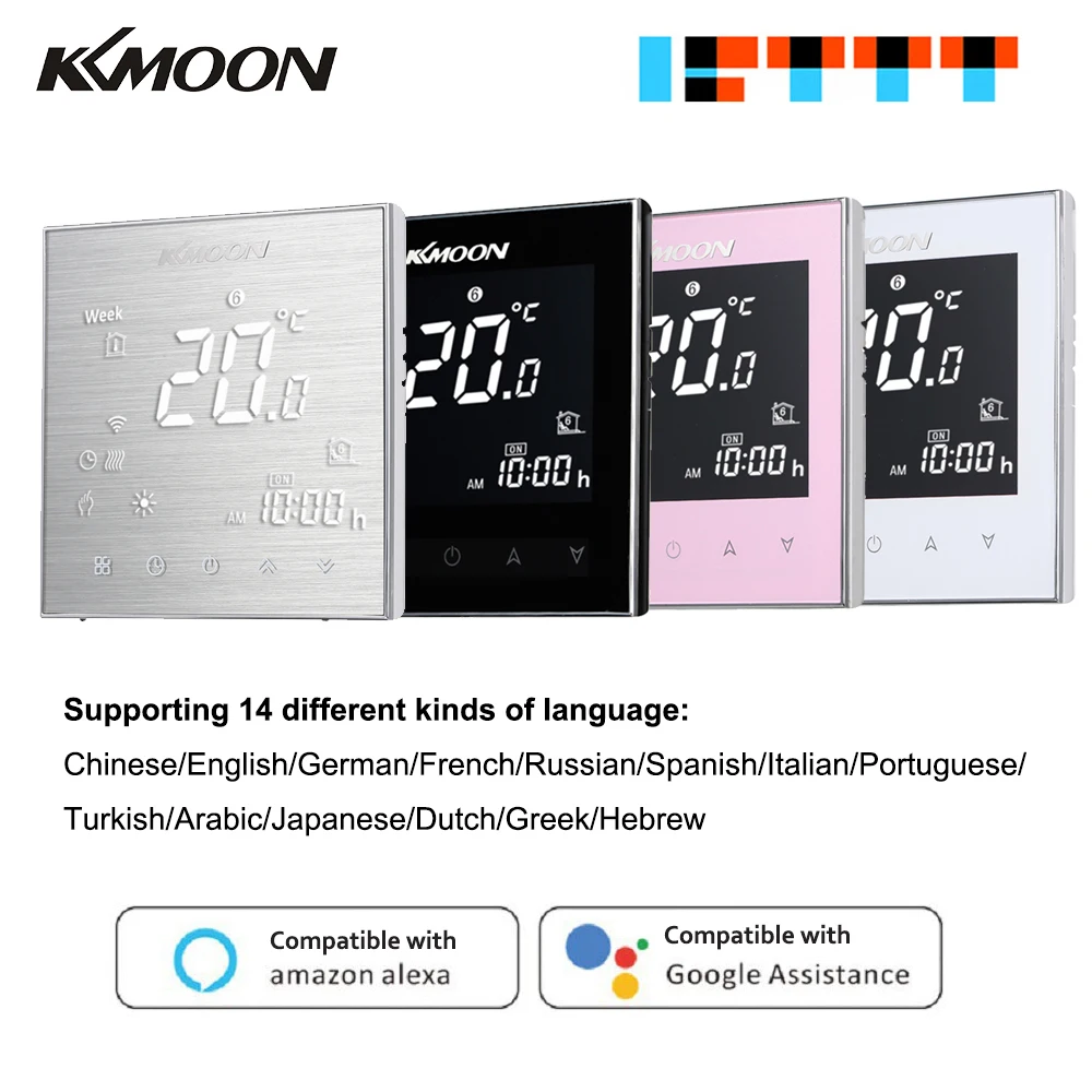 KKmoon термостаты цифровой водно газовый котел термостат для отопления WiFi