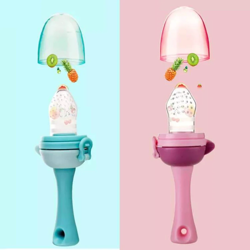 Fresh Fruit And Vegetable Safe Feeder Nipples Baby Pacifier New Baby Teethers Infant nipple Teethers With Pacifier Chain