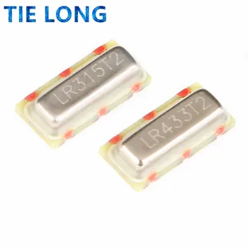 정품 SMD 크리스탈 오실레이터, 표면 음향 공명기, LR315T2, LR433T2, 315 Mhz, 433Mhz, 10 개