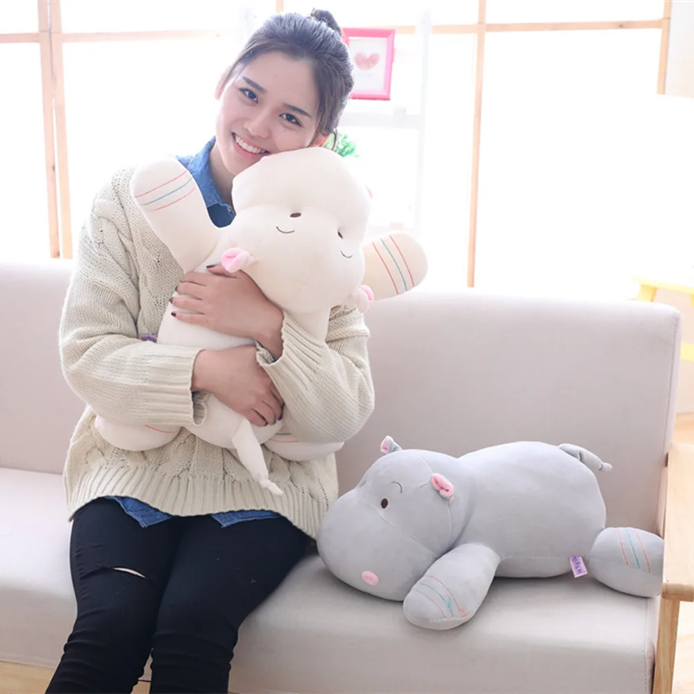 1 шт. 32/42/52 см Kawaii Бегемот плюшевые куклы Мягкие Пуховые хлопковые подушки животных милые игрушки на день рождения Рождественский подарок для детей
