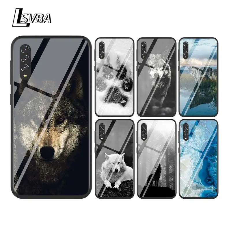 Модный черный чехол с волком для Samsung Galaxy A90 A80 A70 A60 A50 A40 A30S A20E A20S A10 телефона |