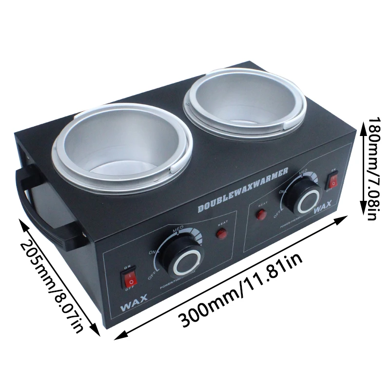 Double Pot Wax Heater Electric Hair Removal Tool Wax Machine Hands Feet Paraffin Therapy Depilatory Salon Beauty Tool