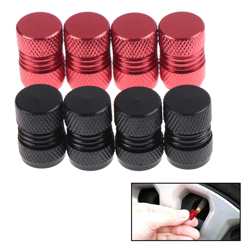 4pcs car auto tyre rim valve wheel stem air port dust caps cover