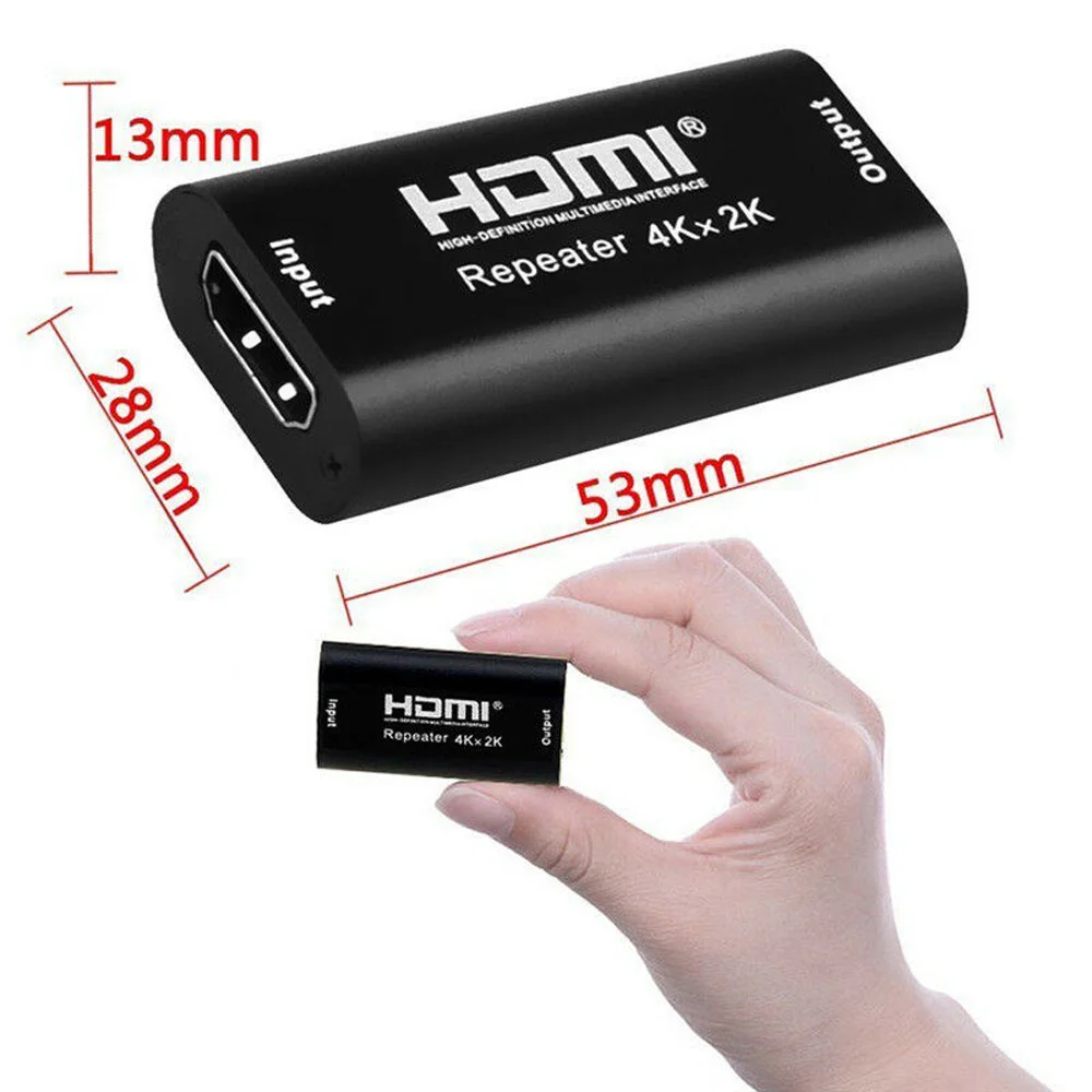 4K* 2K 1080P HDMI кабель ретранслятор сигнала расширитель усилитель до 40 м подходит для домашнего кинотеатра, мультимедийная демонстрация