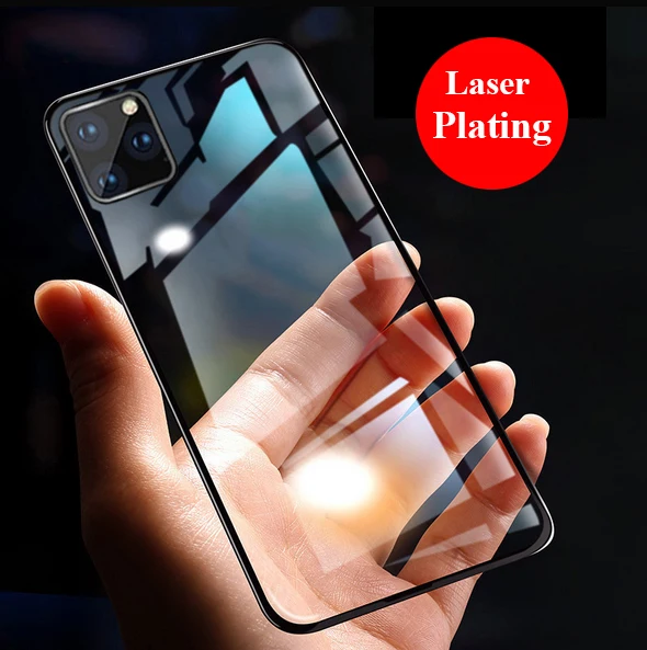 

Laser Plating Case For Iphone 11 Case Soft Transparent TPU Back Cover For Iphone 11 Pro Max Fundas Silicone Shockproof Coque