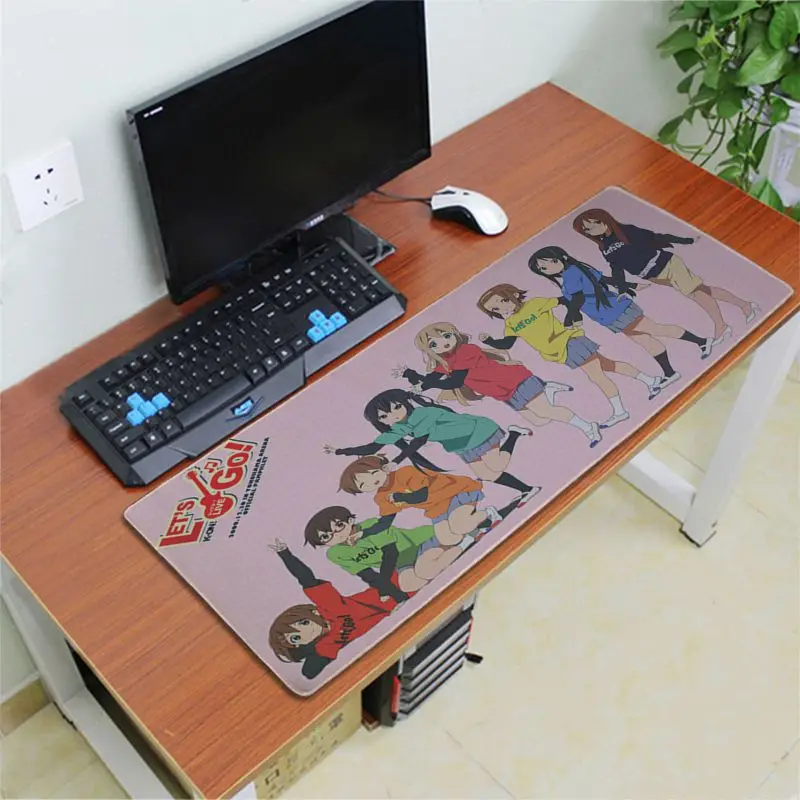 Babaite K-On аниме девушка резиновый ПК компьютерный игровой коврик для мыши Скорость/Управление версия большой игровой коврик для мыши - Цвет: Lock Edge 40X90cm