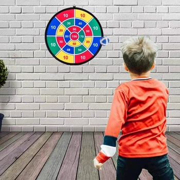 

Children Darts Board Single-sided Dartboard with 8 Balls for Kids Dart Game Family Party Game High Quality 2020 New
