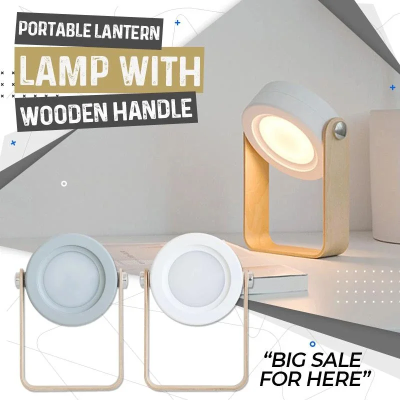 Portable Lantern Lamp With Wooden Handle Multifunctional Foldable Small Table L5 | Лампы и освещение
