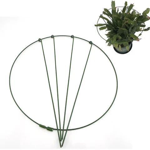 Garden Plant Flower grow Stand Support Stake Ring for Peony Herbaceous Trellis Iron Bonsai Stand Gardening Vegetables tool