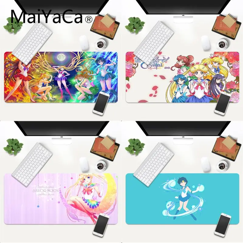 

MaiYaCa Sailor Moon Comfort Mouse Mat Gaming Mousepad XXL Mouse Pad Laptop Desk Mat pc gamer completo for lol/world of warcraft