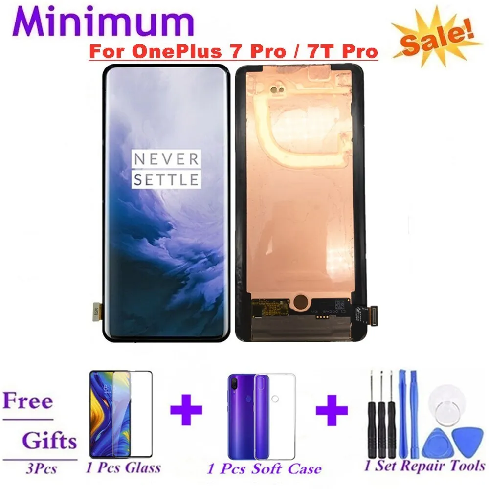 ЖК дисплей 6 67 дюйма Amoled для OnePlus 7 Pro 7Pro детали замены 7T LCD s|Экраны мобильных
