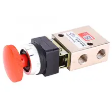 JM06 Пневматический Механический клапан PT1/4 дюйма 2 положения 3 способ самоблокирующийся воздушный механический клапан компактный и портативный