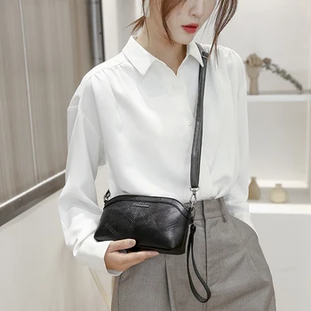 

Women Simple Crossbody Clutch Money Bag PU Leather Casual Zipper Shoulder Pouch Outdoor Shopping Accessaries Supplies