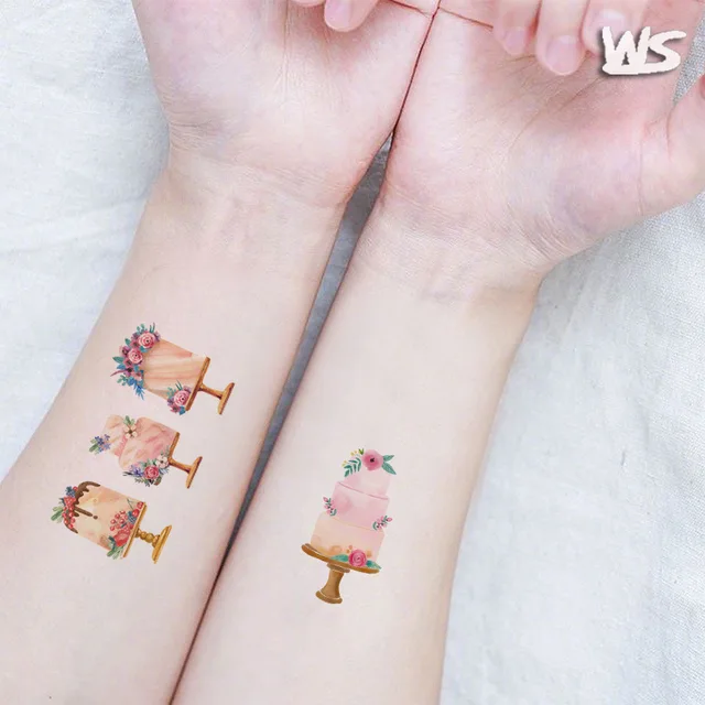 New original cartoon baking cake series of children's tattoos dessert environmental protection to put custom tattoos 3