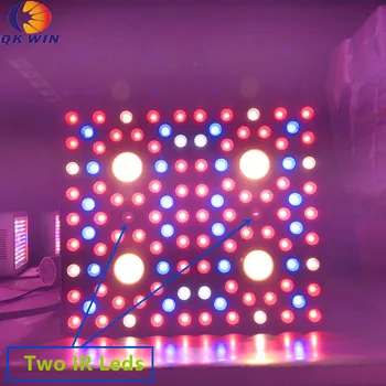 

Qkwin COB LED GROW LIGHT 2000W true power 410W with cree Led and 101pcs double chip leds dual LENS for high par value