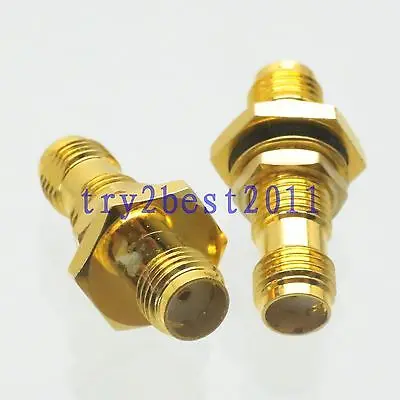 DHL/EMS 50 комплектов 1pce разъем адаптера SMA jack pin to SMA jack pin bulkhead уплотнительное кольцо прямое-C1