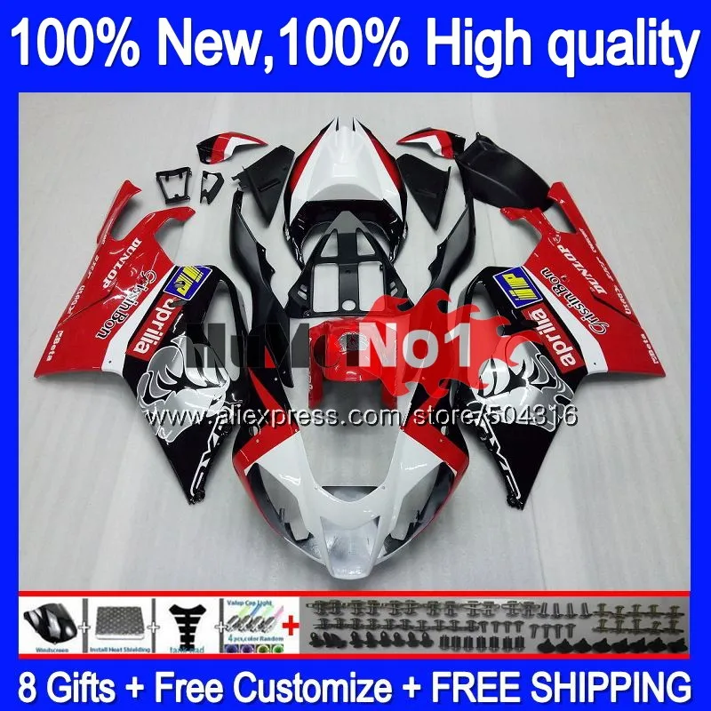 Средства ухода за кожей для Aprilia RSV1000R Mille RV60 RSV1000RR РСВ 1000 8MC. 0 RSV1000 R RR 2003 2004 2005 2006 03 04 05 06 обтекатель красный серебристый