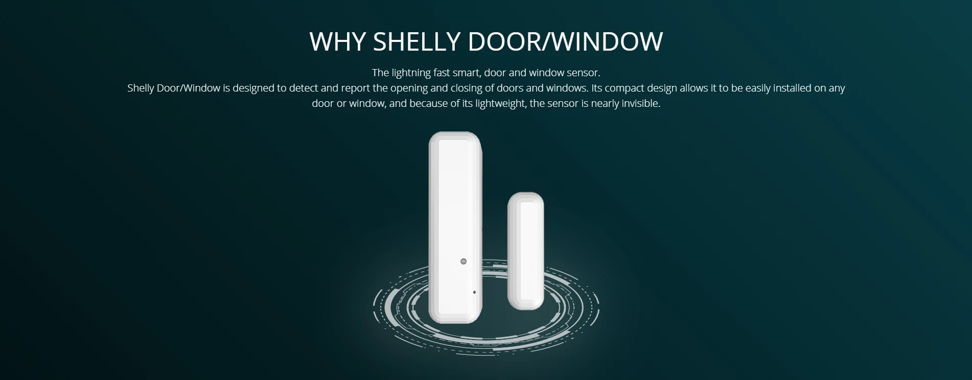 Shelly Door/Window 2 WiFi Operated Door Window 2 Sensor Detects And Reports The Opening And Closing Tilt Angle Vibration ring keypad siren