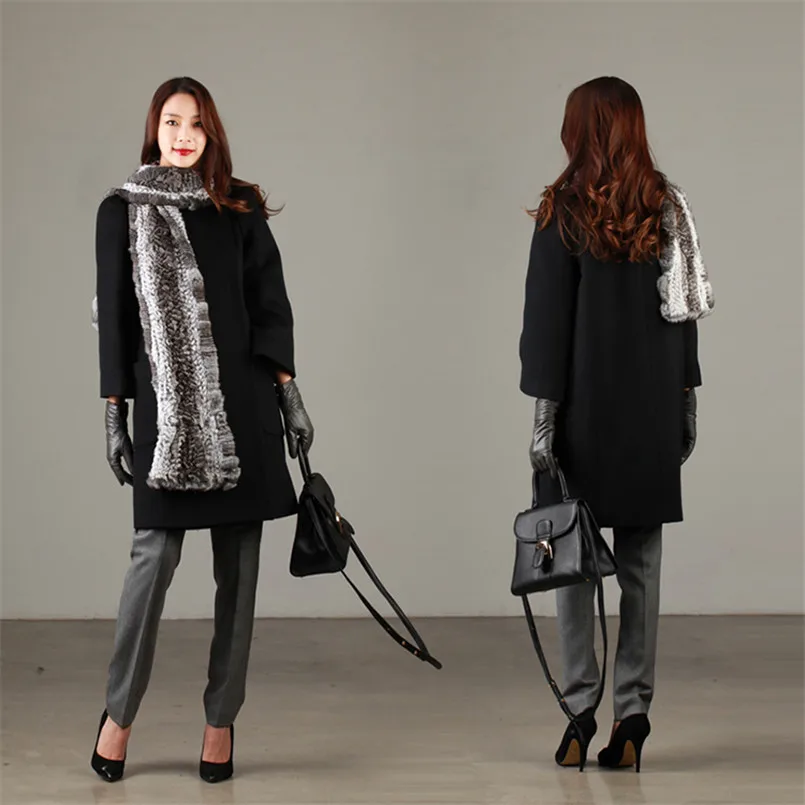 Рисунок 2 - Женский шарф, длинные вязаные шарфы