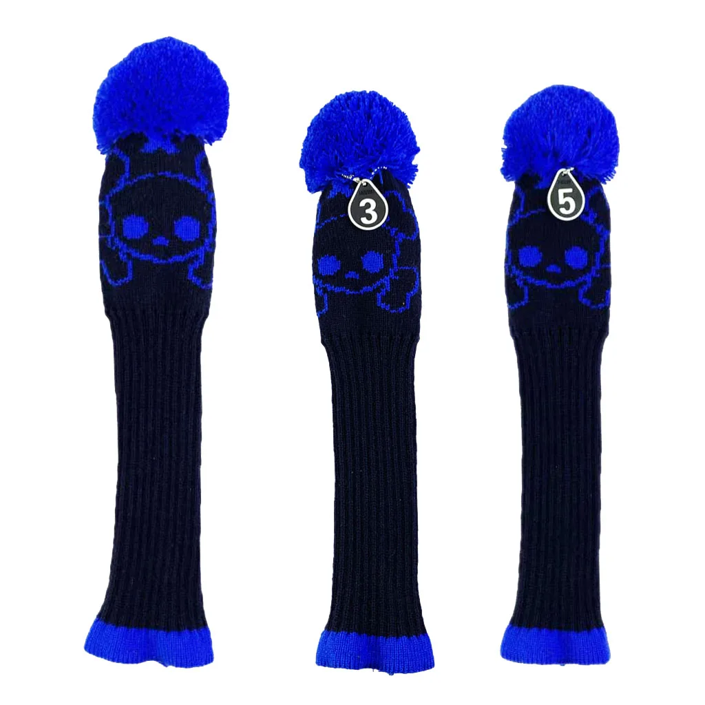 3pcs Knit Wood Golf Covers Pom-pom Driver 460cc/Fairway Woods UT Protect Headcover Decoration Accessories 3pcs Knit Wood Golf Covers Pom-pom Driver 460cc/Fairway Woods UT Protect Headcover Decoration Accessories