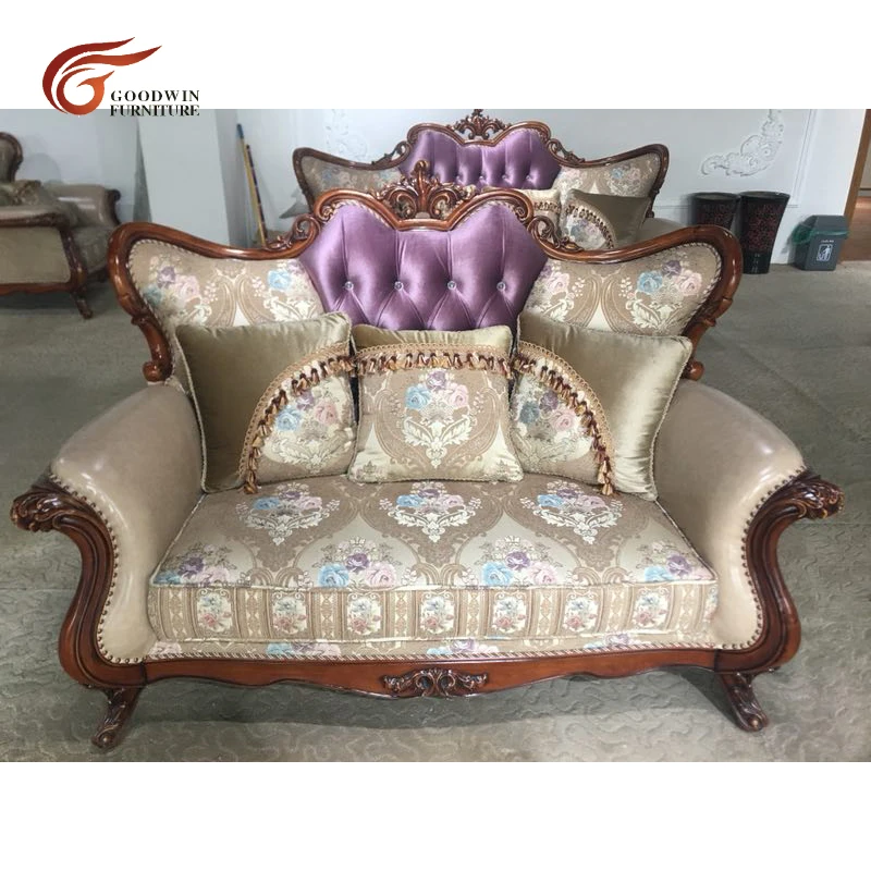 Аравийский стиль роскошный ручной резной секционный диван набор esigns Королевский стиль с конкурентоспособной ценой от фабрики WA556 - Цвет: as picture