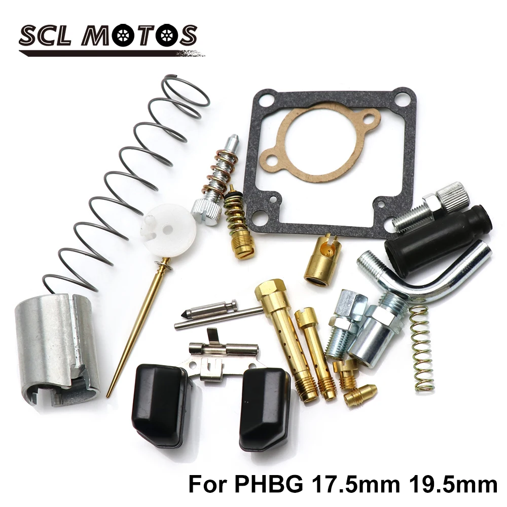 

SCL MOTOS Motorcycle Carburetor Repair Kit Set For Dellorto PHBG AD 17.5mm 19.5mm Motorbike Motorcycle Spare Parts Accessories