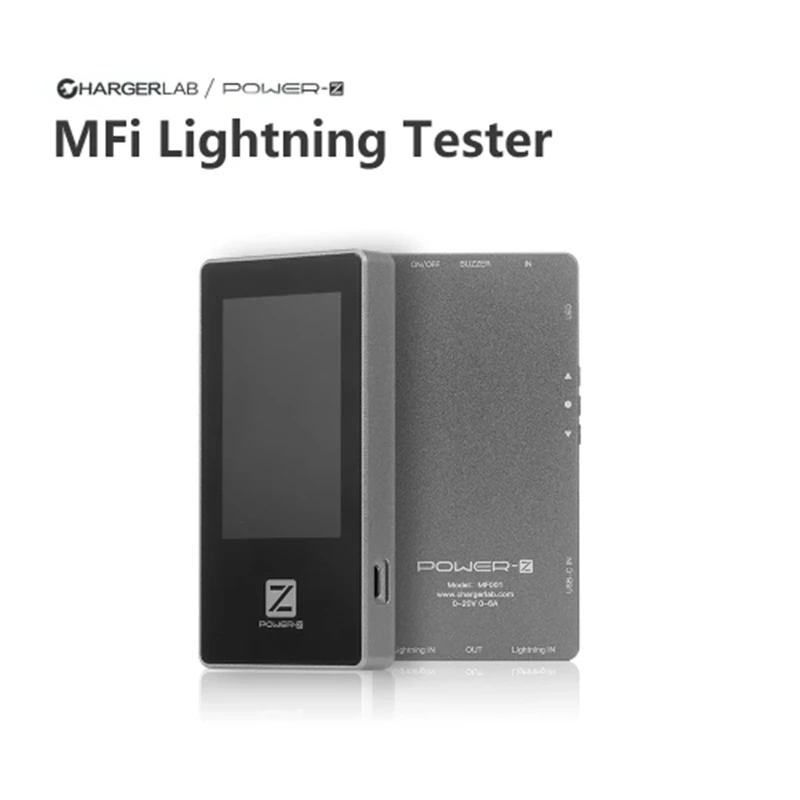 Горячая для зарядного устройства лаборатории PD тестер USB MF001 для MFi Lightning тестер напряжения измеритель тока
