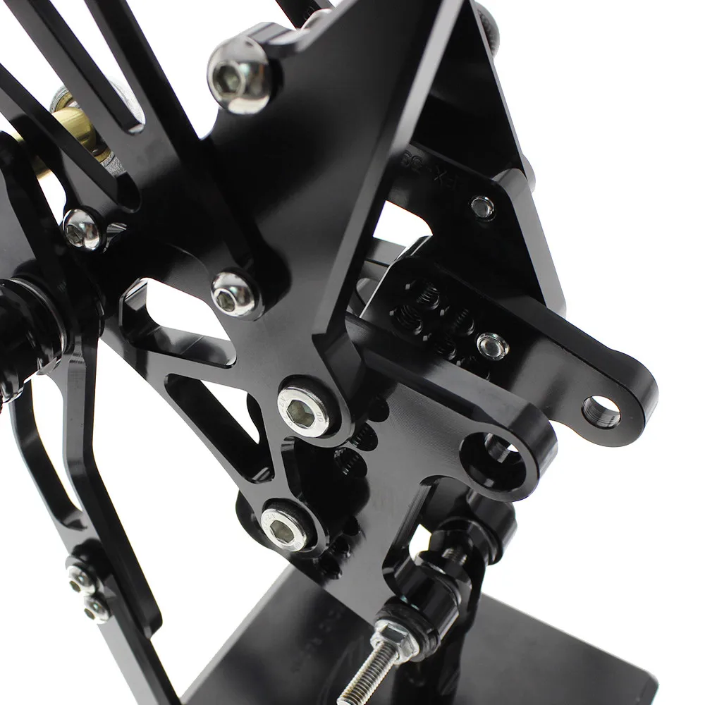 Для TRIUMPH Скорость тройной 509 595 955 1050 мотоцикл подножки Алюминий Rearset сзади набор подножек подставки для ног педаль Ped