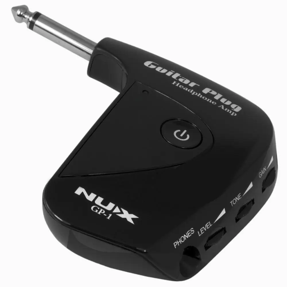 NUX GP 1 Electric Guitar Plug Mini Headphone Amp Built in Distortion Effect Compact Portable Guitar Headphone Amplifier