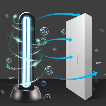 

38W UV Ozone Sterilizer Lamp Kill Bacterial Germicidal Disinfection Light UVC Lamp Household Ultraviolet Sterilizer Quartz Light