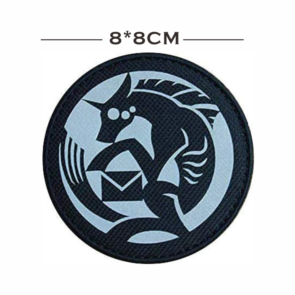 Reflect Light SCP Patches,light Reflecting Hook&loop Scp Badge for