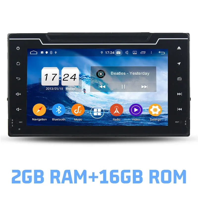 DSP ips Android 9,0 64G rom 4G ram 8 Core автомобильный dvd-плеер gps карта RDS радио Wifi Bluetooth 4,2 для Toyota COROLLA - Цвет: 2GB RAM and16GB ROM