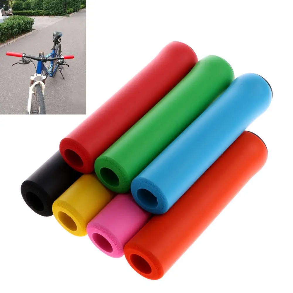 1Pair Bike Silicone Anti-slip Handlebar Grips For Mountain MTB Bicycle Cycling