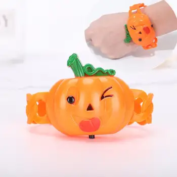 

Halloween Glowing Bracelet Lights Halloween Cute Patting Circles Flashing Wrist Strap Children's Gifts Toy Watches New Hot VINTA
