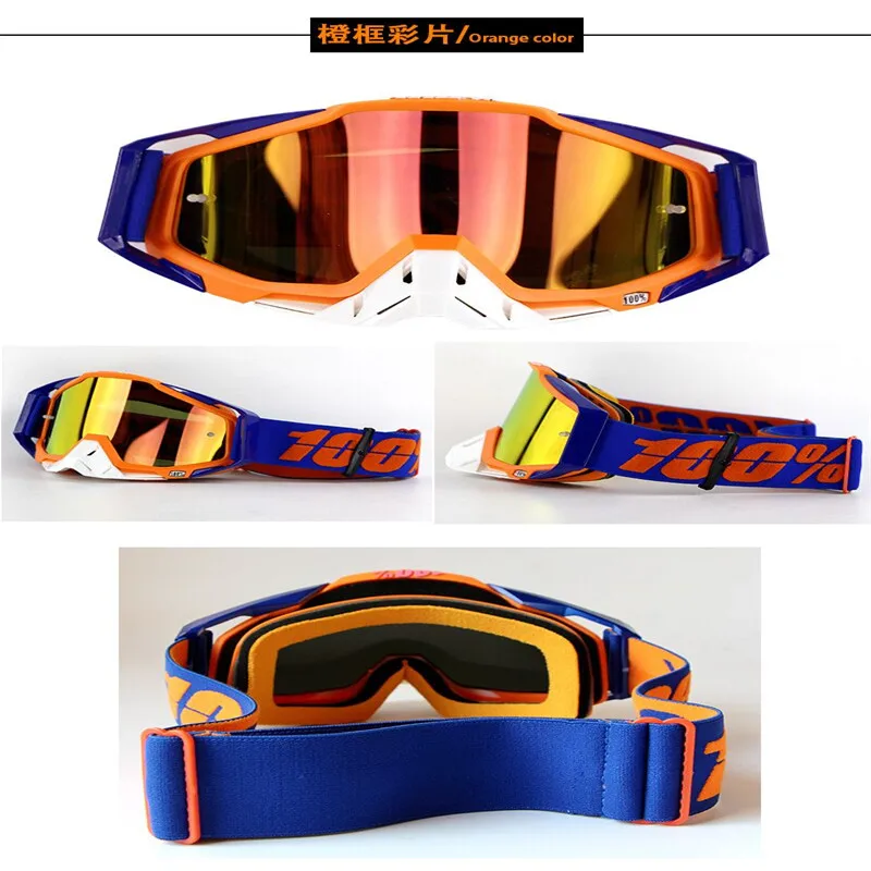 

Multicolor New Arrival 100% Brand Motocross Glasses Racing Moto Bike Sunglasses ATV Casque IOQX Motorcycle Goggles