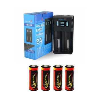 

TrustFire 3.7V 26650 5000mAh Li-ion Rechargeable Battery With Trustfire TR-019 Intelligent Fast 2 Slots Battery Charger