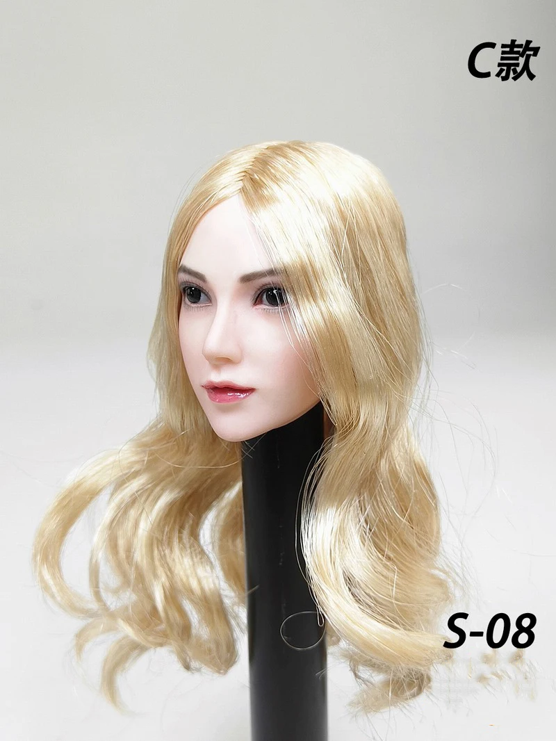 SGTOYS S-08 1/6 масштаб Азиатский красота женский Блонд Волосы молодой девушки голова лепить Fit 1" PH женский фигура тело для фанатов коллекция