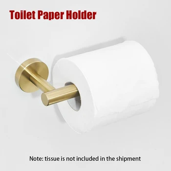 

Stainless Steel Accessory Half Open Tissue Roll Wall Mounted Washroom Polished Toilet Paper Holder Rustproof Bathroom Dispenser